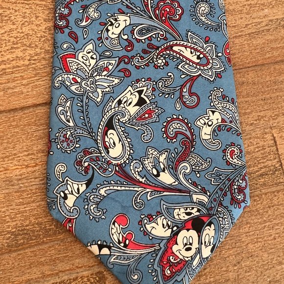 Vintage Silk Paisley Mickey Mouse Necktie - Balancine - Disney - Picture 2 of 5